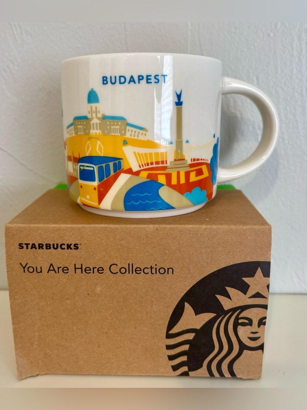 Starbucks Budapest 14oz Ceramic Coffee Mug You Are Here (Read Description)